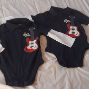 Twin 18 mnth long sleeve polo top